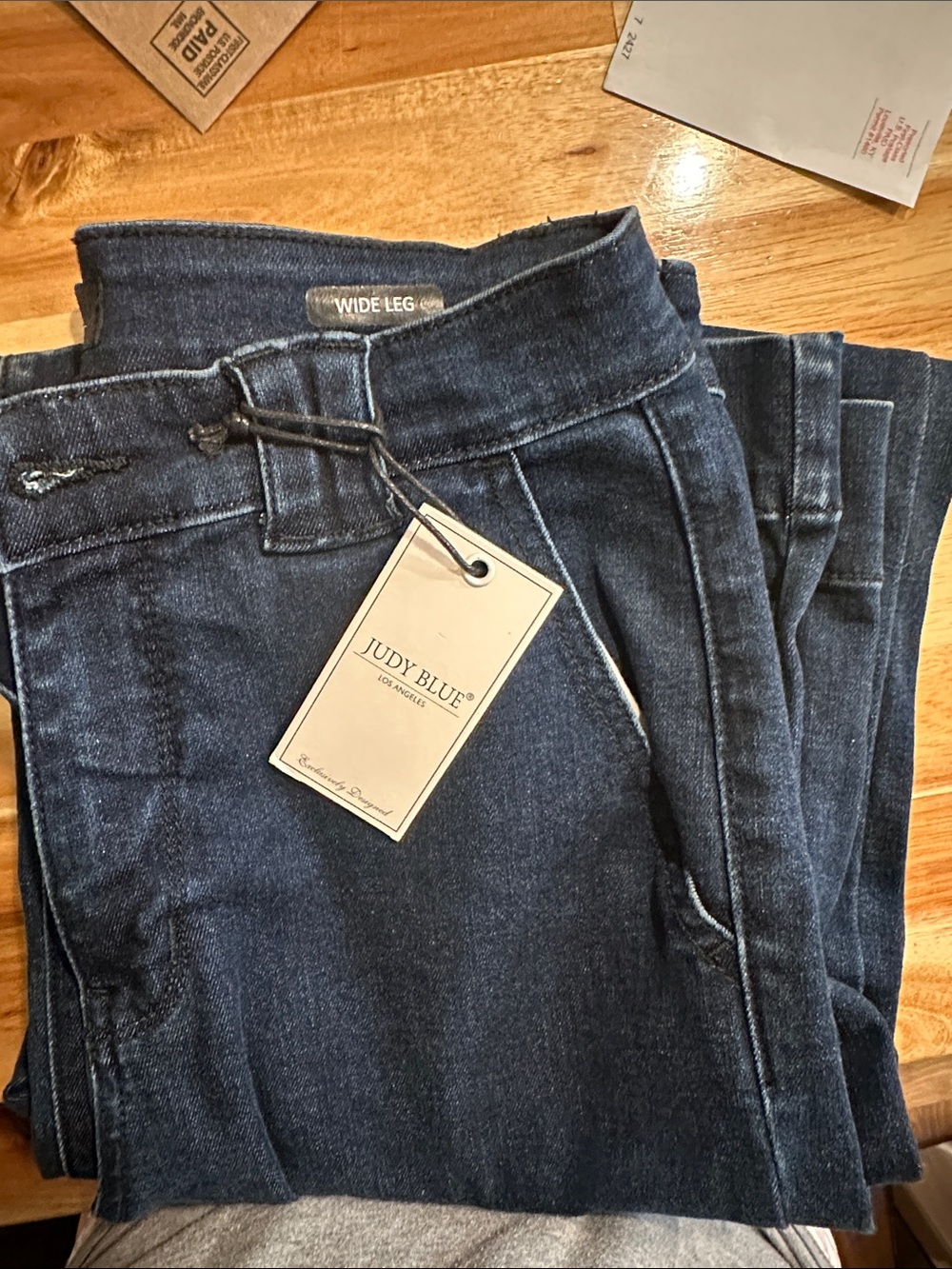 Judy Blue Dark Indigo Wide Leg Jeans